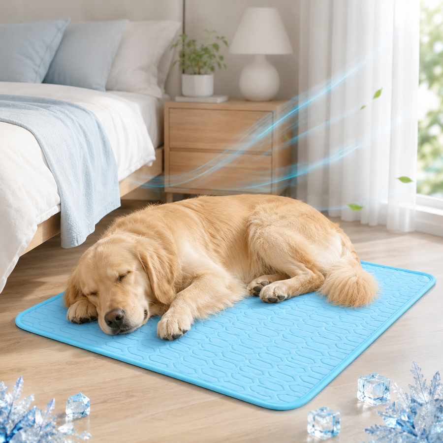 Cooling mat for indoor rest by the bed